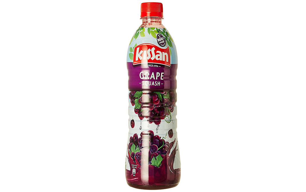 Kissan Grape Squash    Plastic Bottle  750 millilitre